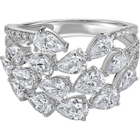 Ruchi New York - Primavera Grande Diamond Cocktail Ring in 18K White Gold
