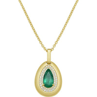 Ruchi New York - Quincy Emerald Pendant Necklace in 18K Yellow Gold