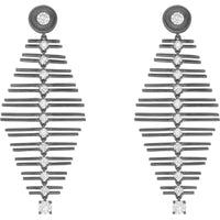 Ruchi New York - Rakel Diamond Chandelier Earrings in 18K White Gold