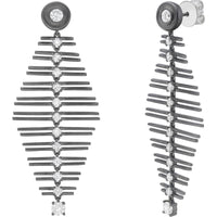 Ruchi New York - Rakel Diamond Chandelier Earrings in 18K White Gold