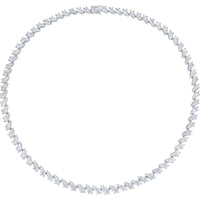 Ruchi New York - Rishi Diamond Tennis Necklace in 18K White Gold