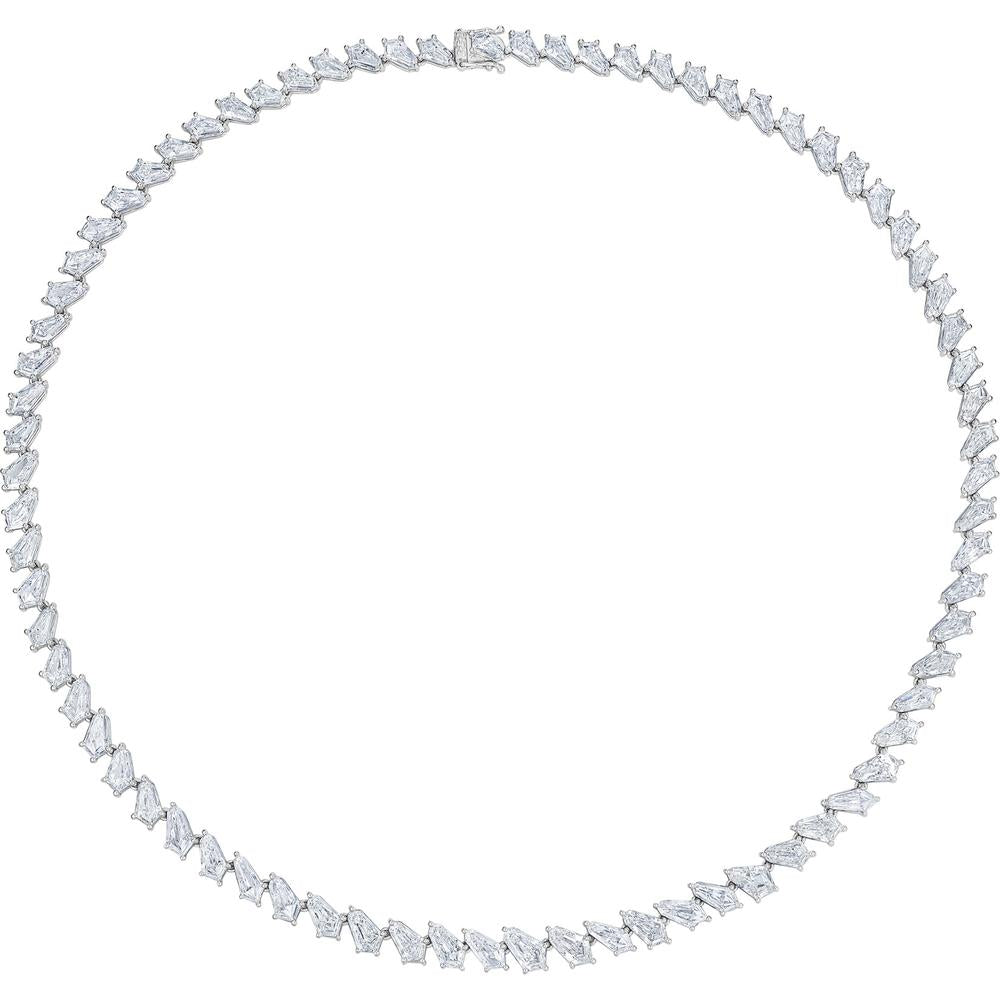 Ruchi New York - Rishi Diamond Tennis Necklace in 18K White Gold