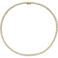 Ruchi New York - Rosette Diamond Tennis Necklace in 18K Yellow Gold