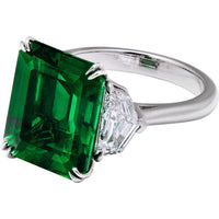 Ruchi New York - Royal Emerald Ring in Platinum