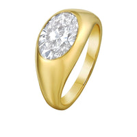 Ruchi New York - Santina Diamond Solitaire Ring in 18K Yellow Gold