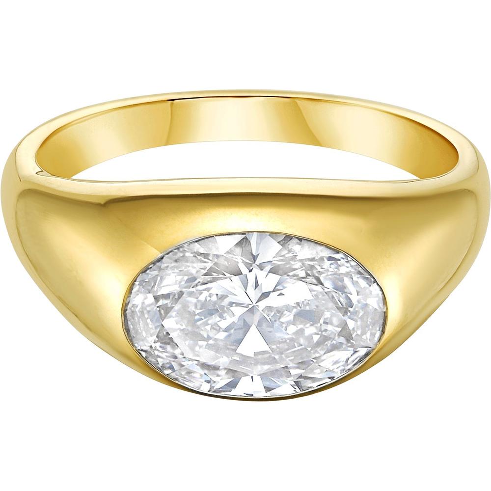Ruchi New York - Santina Diamond Solitaire Ring in 18K Yellow Gold