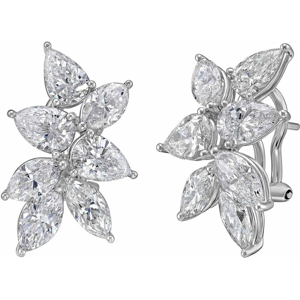 Ruchi New York - Saskia Diamond Stud Earrings in 18K White Gold