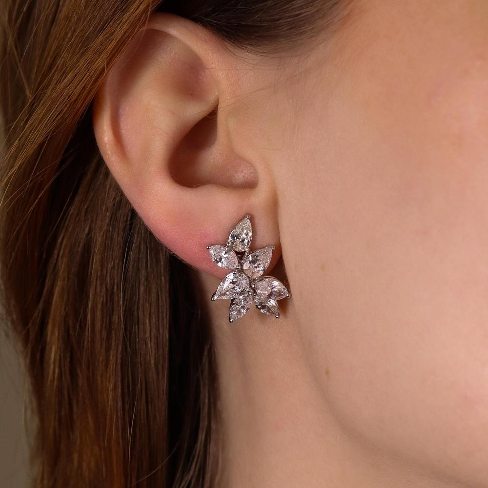 Ruchi New York - Saskia Diamond Stud Earrings in 18K White Gold