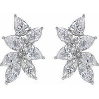 Ruchi New York - Saskia Diamond Stud Earrings in 18K White Gold