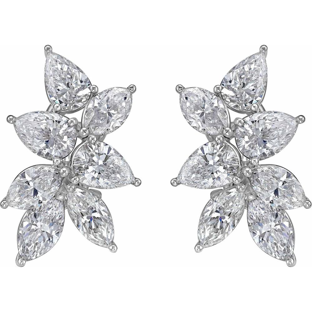 Ruchi New York - Saskia Diamond Stud Earrings in 18K White Gold