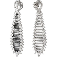 Ruchi New York - Savoy Diamond Earrings in 18K White Gold