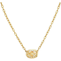 Ruchi New York - Scala Diamond Pendant Necklace in 18K Yellow Gold