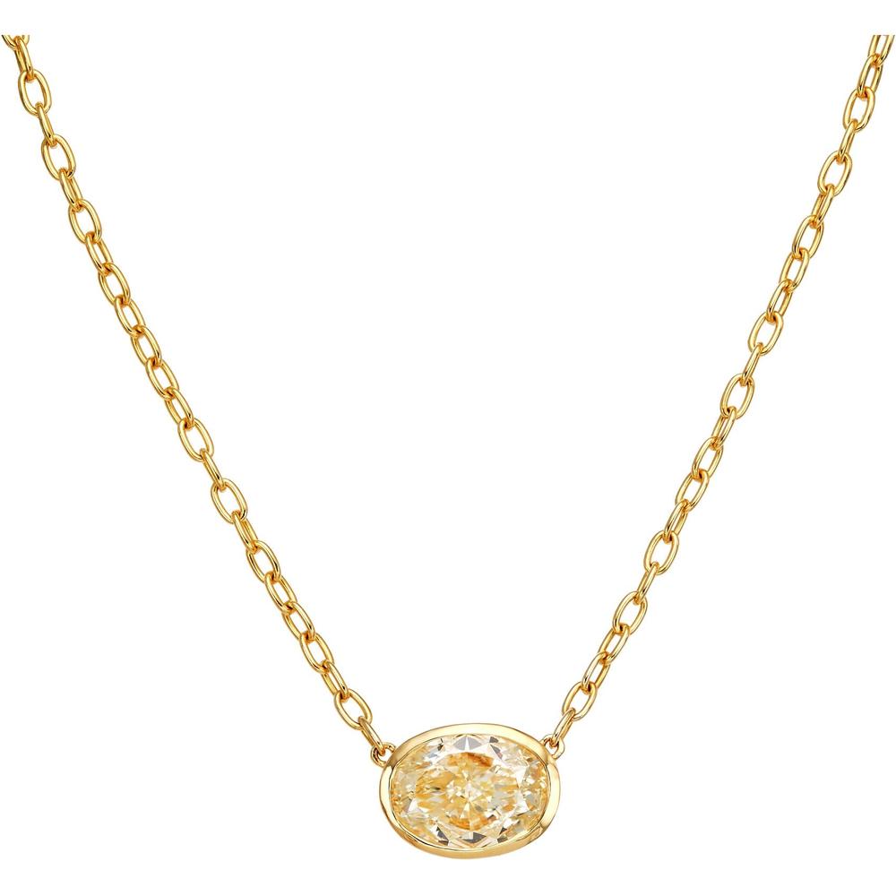 Ruchi New York - Scala Diamond Pendant Necklace in 18K Yellow Gold