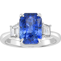 Ruchi New York - Simone Blue Sapphire Ring in 18K White Gold