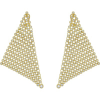 Ruchi New York - Soie Diamond Earrings in 18K Yellow Gold