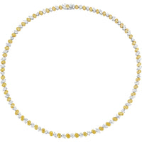 Ruchi New York - Soleil 22.18 Carat Fancy Yellow & White Diamond Necklace in 18K Yellow Gold - Ruchi New York