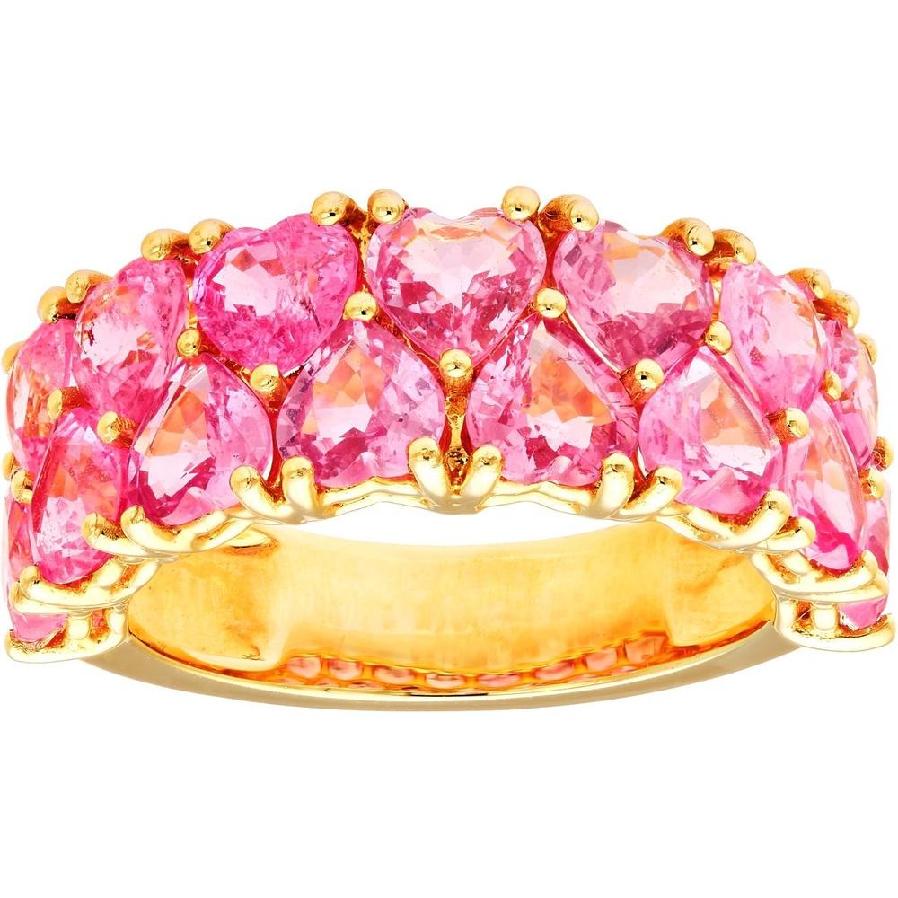 Ruchi New York - Sweetheart Pink Sapphire Band in 18K Yellow Gold