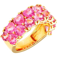 Ruchi New York - Sweetheart Pink Sapphire Band in 18K Yellow Gold