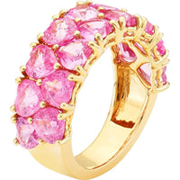 Ruchi New York - Sweetheart Pink Sapphire Band in 18K Yellow Gold