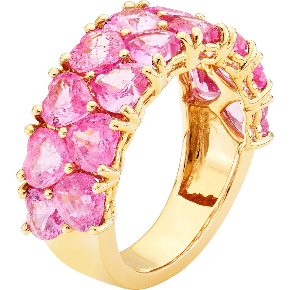 Ruchi New York - Sweetheart Pink Sapphire Band in 18K Yellow Gold