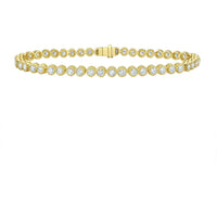 Ruchi New York - Thistle Diamond Yellow Gold Tennis Bracelet in 18K Yellow Gold