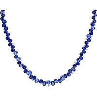 Ruchi New York - Tidal Blue Sapphire Necklace in 18K White Gold