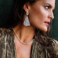 Ruchi New York - Vega Diamond Earrings in 18K White Gold
