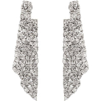 Ruchi New York - Vela Diamond Earrings in 18K White Gold