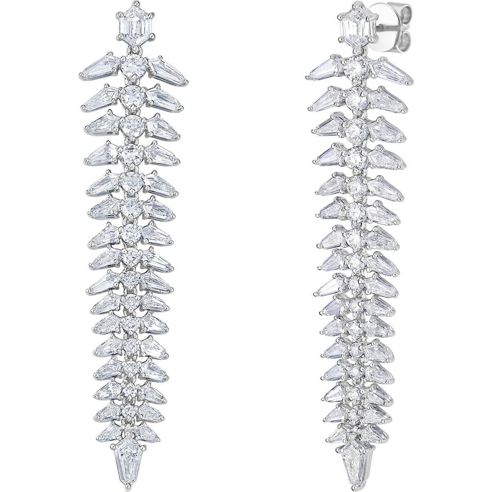 Ruchi New York - Viveka Diamond Earrings in 18K White Gold