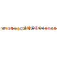 Ruchi New York - Wildflower Multi-Colored Sapphire Bracelet in 18K Yellow Gold
