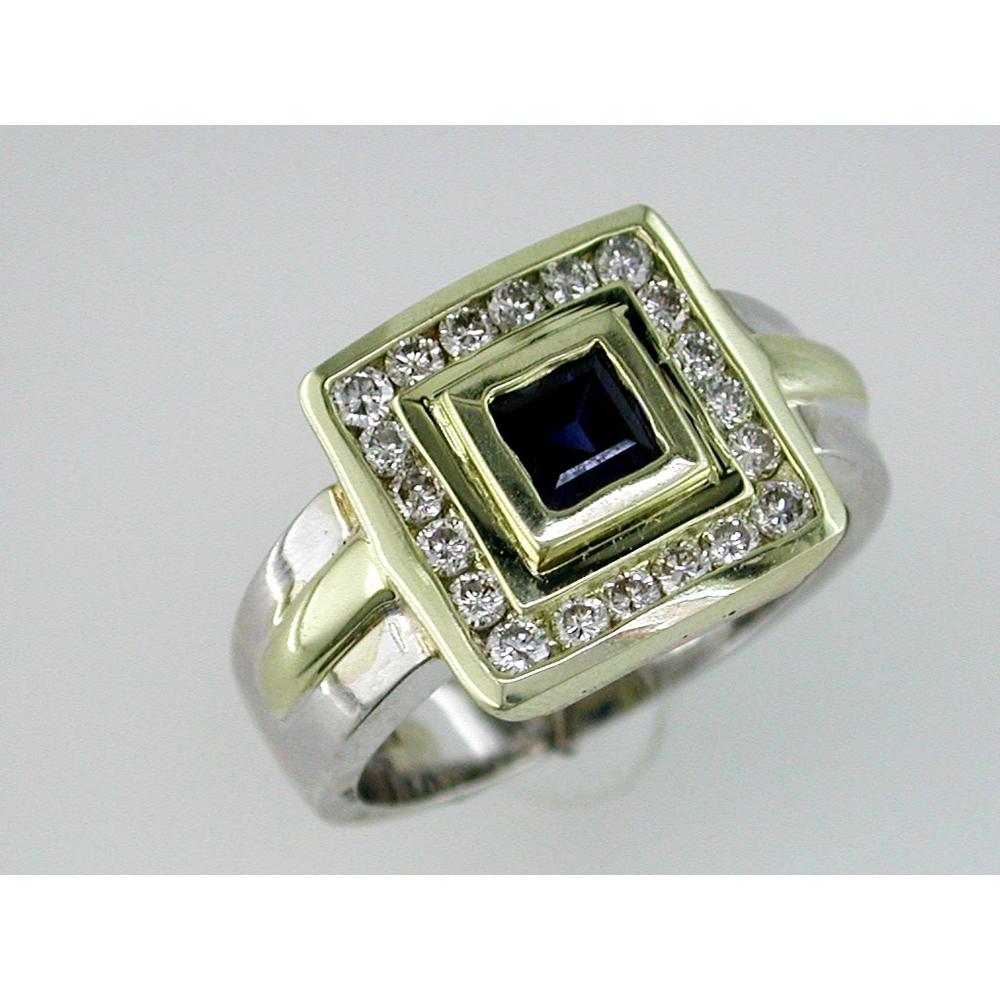Serenade of Stars 14K White Gold Sapphire & Diamond Ring - 0.50 Carat Sapphire, 0.48 Carat Total Diamond Weight