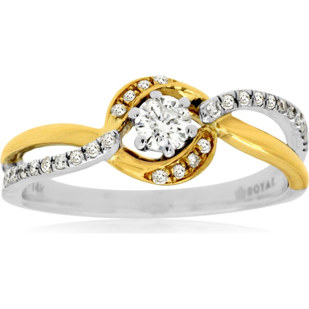 Serene 14K White Gold Diamond Ring - Timeless Elegance