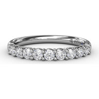 Shared-Prong Anniversary Band with Round Diamonds by Fana - 0.45 Carat Total Diamond Weight