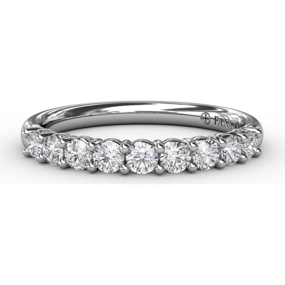 Shared-Prong Anniversary Band with Round Diamonds by Fana - 0.45 Carat Total Diamond Weight