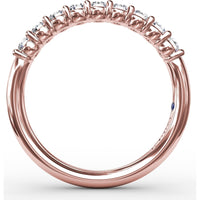 Shared-Prong Anniversary Band with Round Diamonds by Fana - 0.45 Carat Total Diamond Weight