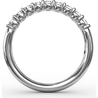 Shared-Prong Anniversary Band with Round Diamonds by Fana - 0.45 Carat Total Diamond Weight
