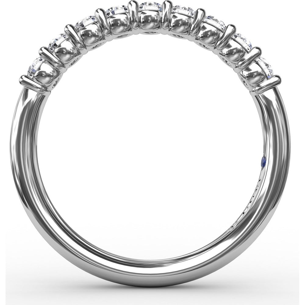 Shared-Prong Anniversary Band with Round Diamonds by Fana - 0.45 Carat Total Diamond Weight