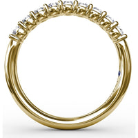 Shared-Prong Anniversary Band with Round Diamonds by Fana - 0.45 Carat Total Diamond Weight
