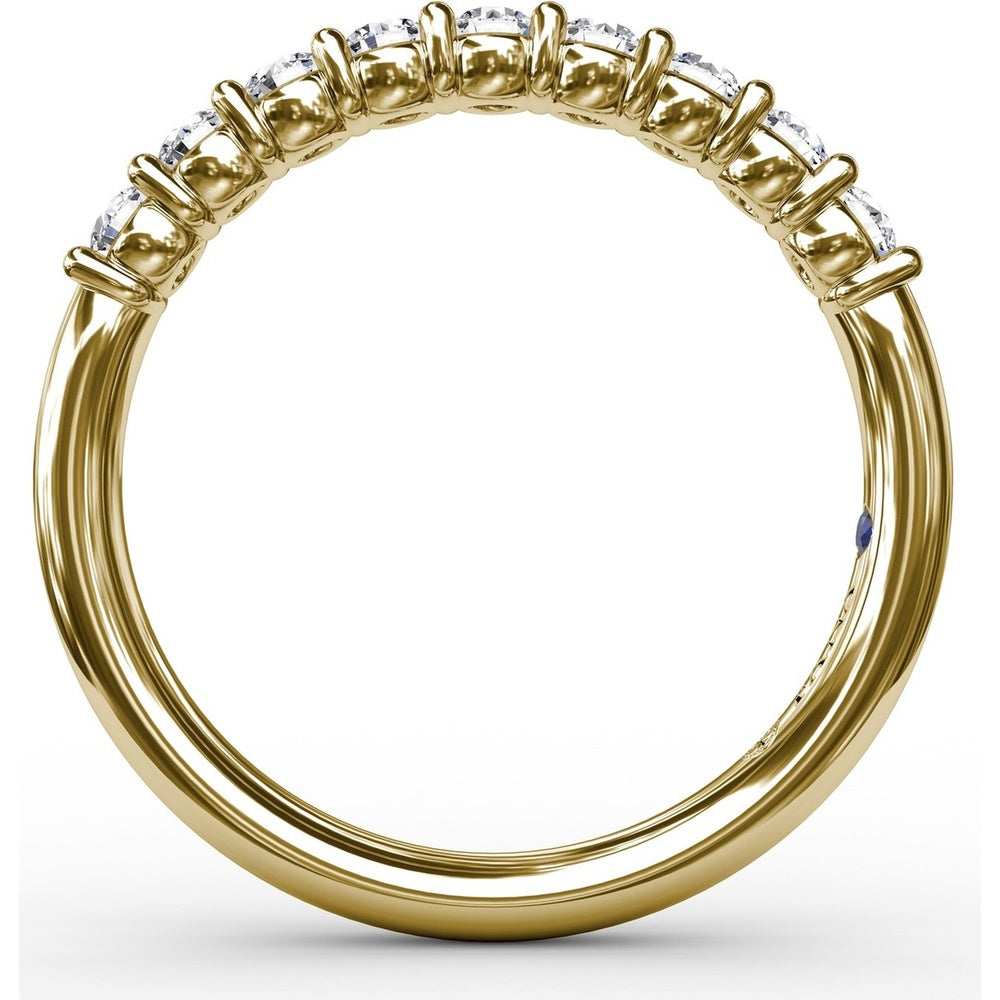 Shared-Prong Anniversary Band with Round Diamonds by Fana - 0.45 Carat Total Diamond Weight