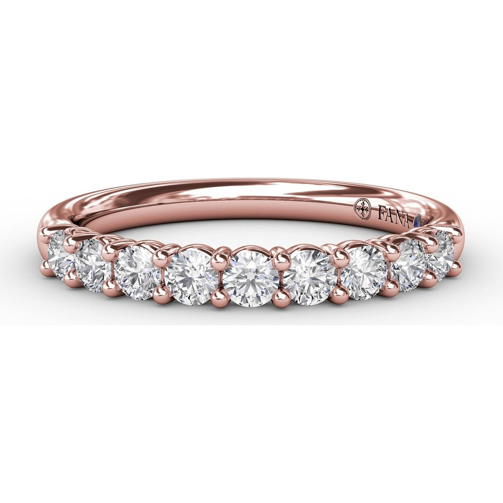Shared-Prong Anniversary Band with Round Diamonds by Fana - 0.45 Carat Total Diamond Weight