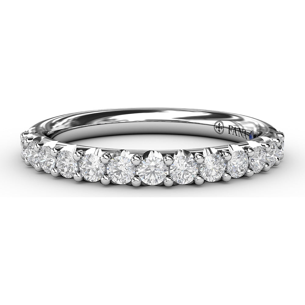 Shared-Prong Anniversary Band with Round Diamonds by Fana - 0.53 Carat Total Diamond Weight