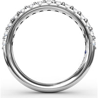 Shared-Prong Anniversary Band with Round Diamonds by Fana - 0.53 Carat Total Diamond Weight