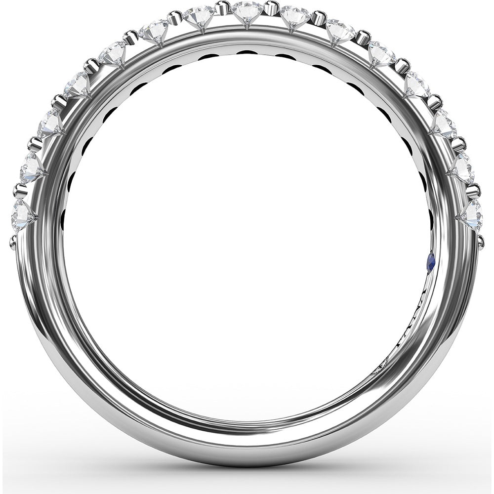 Shared-Prong Anniversary Band with Round Diamonds by Fana - 0.53 Carat Total Diamond Weight