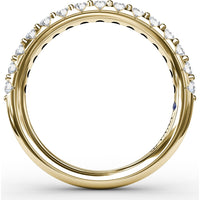 Shared-Prong Anniversary Band with Round Diamonds by Fana - 0.53 Carat Total Diamond Weight