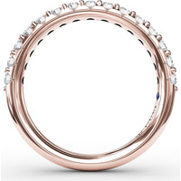 Shared-Prong Anniversary Band with Round Diamonds by Fana - 0.53 Carat Total Diamond Weight