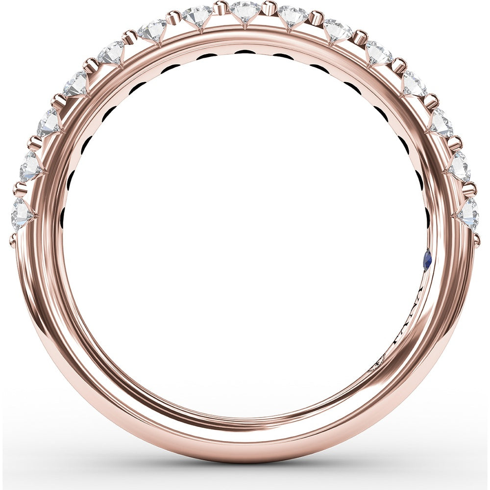 Shared-Prong Anniversary Band with Round Diamonds by Fana - 0.53 Carat Total Diamond Weight
