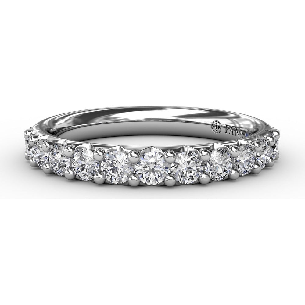 Shared-Prong Anniversary Band with Round Diamonds by Fana - 0.72 Carat Total Diamond Weight