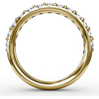 Shared-Prong Anniversary Band with Round Diamonds by Fana - 0.72 Carat Total Diamond Weight