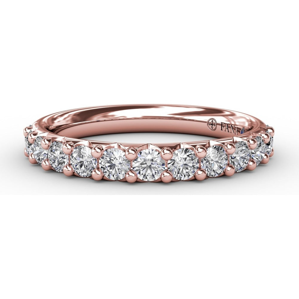 Shared-Prong Anniversary Band with Round Diamonds by Fana - 0.72 Carat Total Diamond Weight