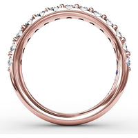Shared-Prong Anniversary Band with Round Diamonds by Fana - 0.72 Carat Total Diamond Weight
